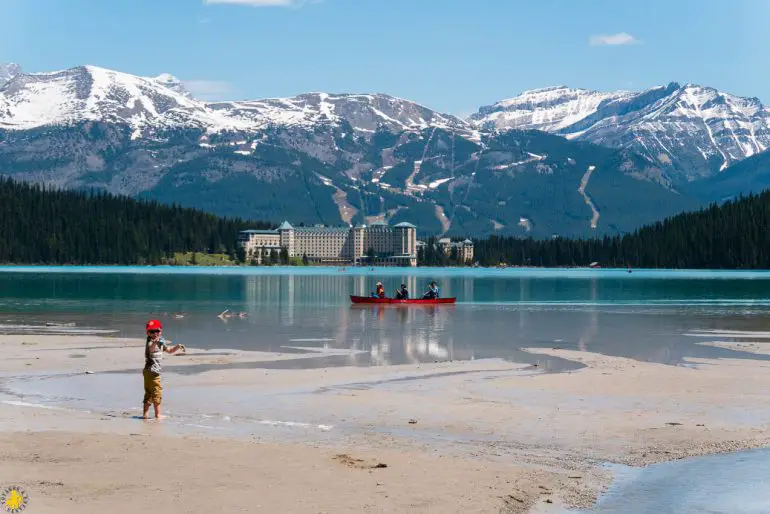 Canada en famille Lac Louise Ouest canadien