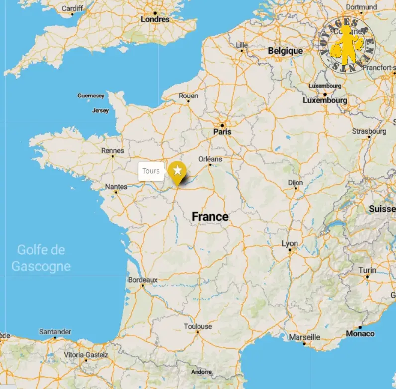 maps tours france