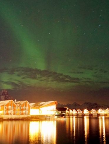 Norvege en hiver aurore boreale