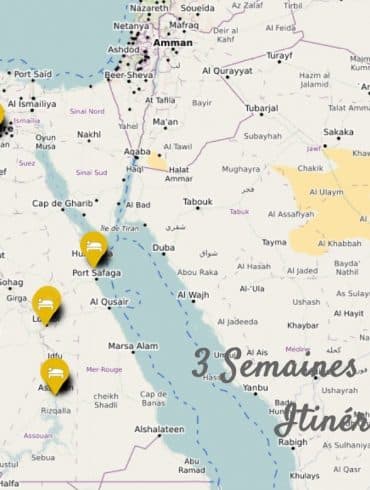 Itineraire 3 semaines egypte