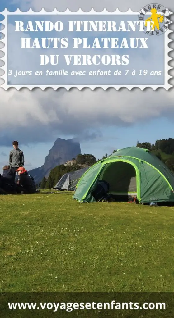 3 jours rando en famille hauts plateaux du Vercors 3 jours rando itinérante familiale Hauts Plateaux du Vercors