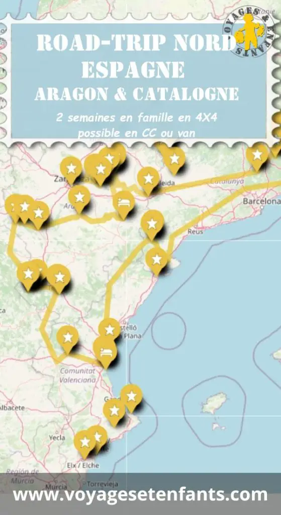 itineraire nord espagne en famille 4X4 ou camping-car