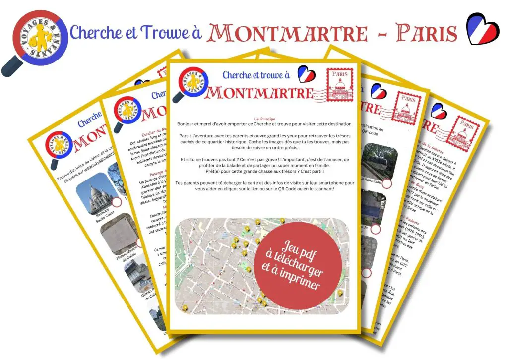 Montmartre avec enfant jeu pdf